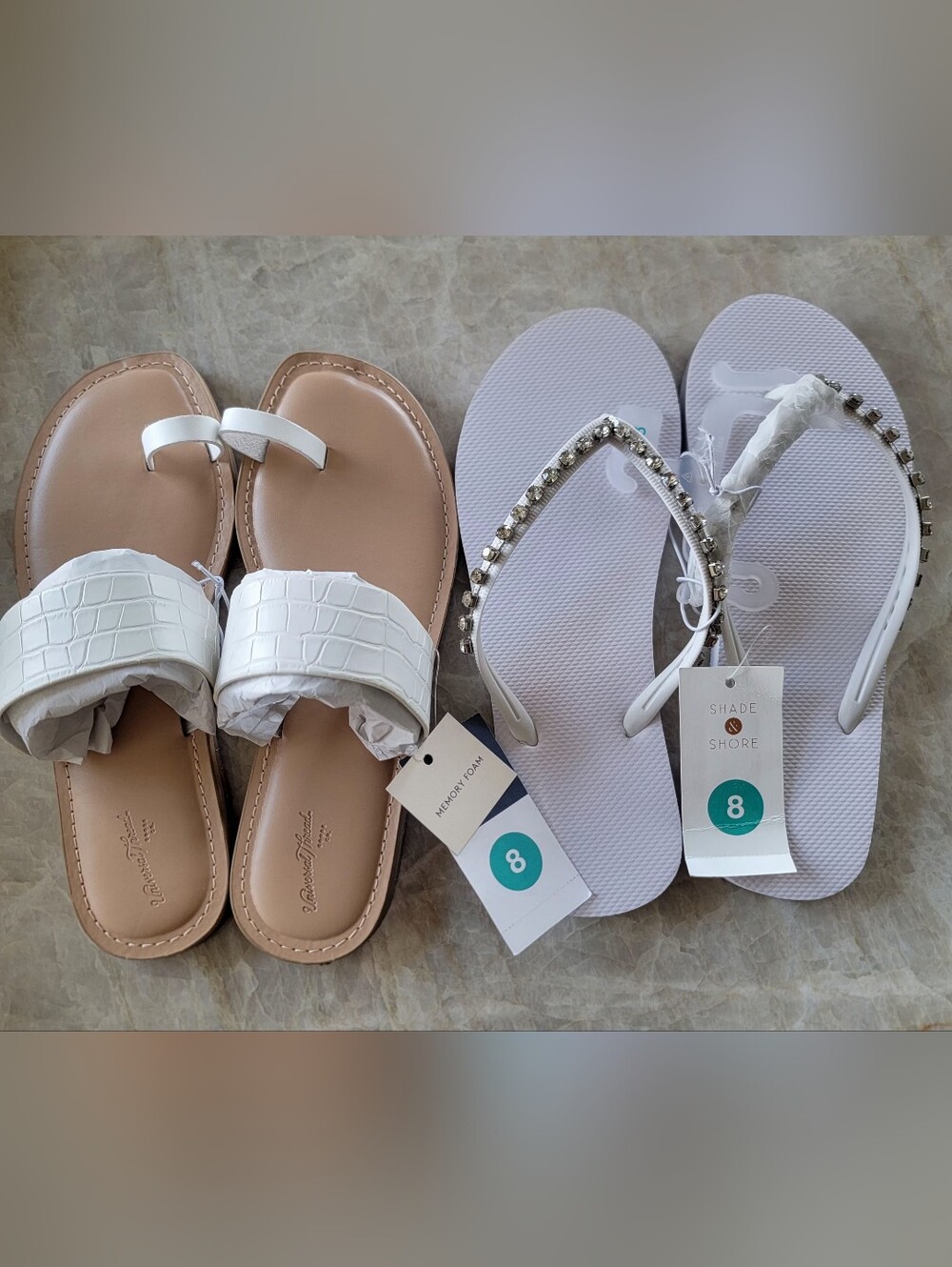 SOLD!  (NOT AVAILABLE) Bundle of 2 Sandals  Universal Thread  (Retail price $30)